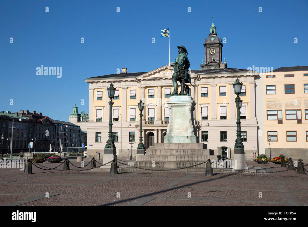 Gustav Adolfs torg, Göteborg, West Gothland, Svezia, Scandinavia, Europa Foto Stock