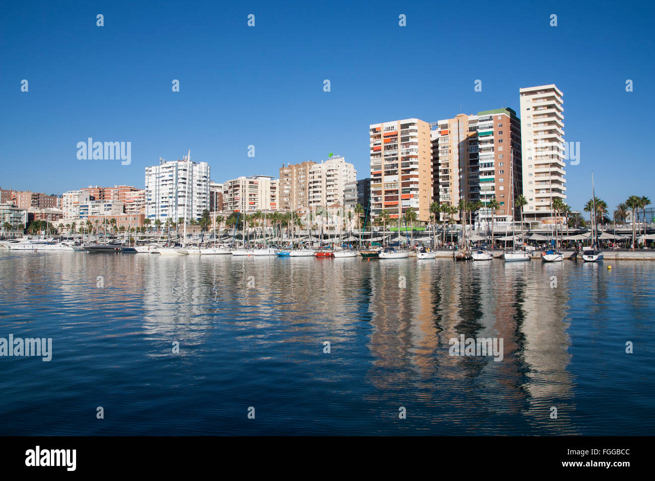 Porto di Malaga, Andalusia, Spagna Foto Stock