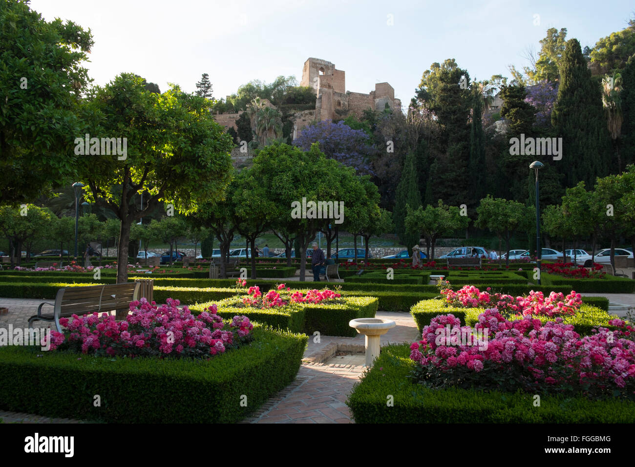 Jardines de Pedro Luis Alonso. Malaga (Spagna) Foto Stock