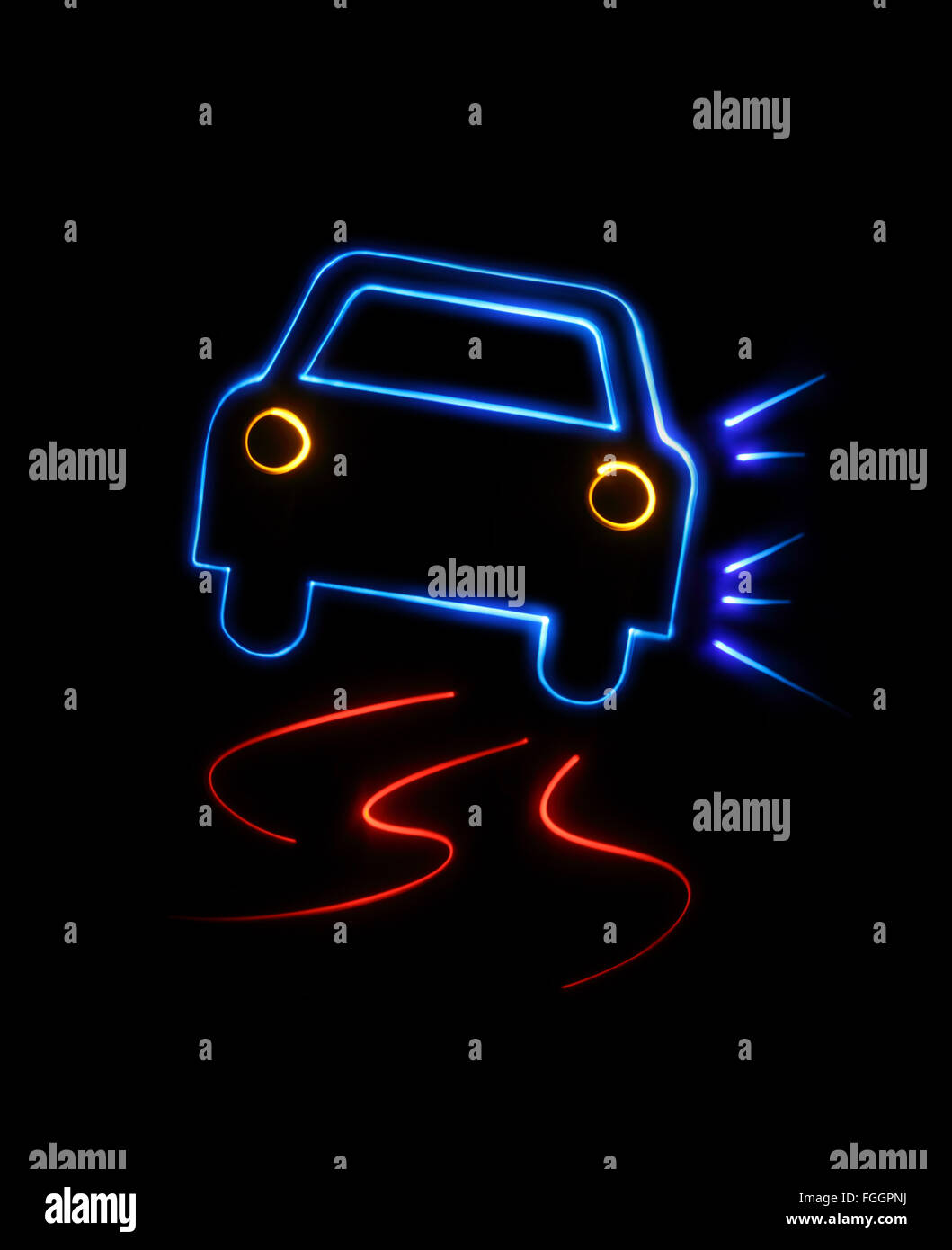 Bump auto Foto Stock