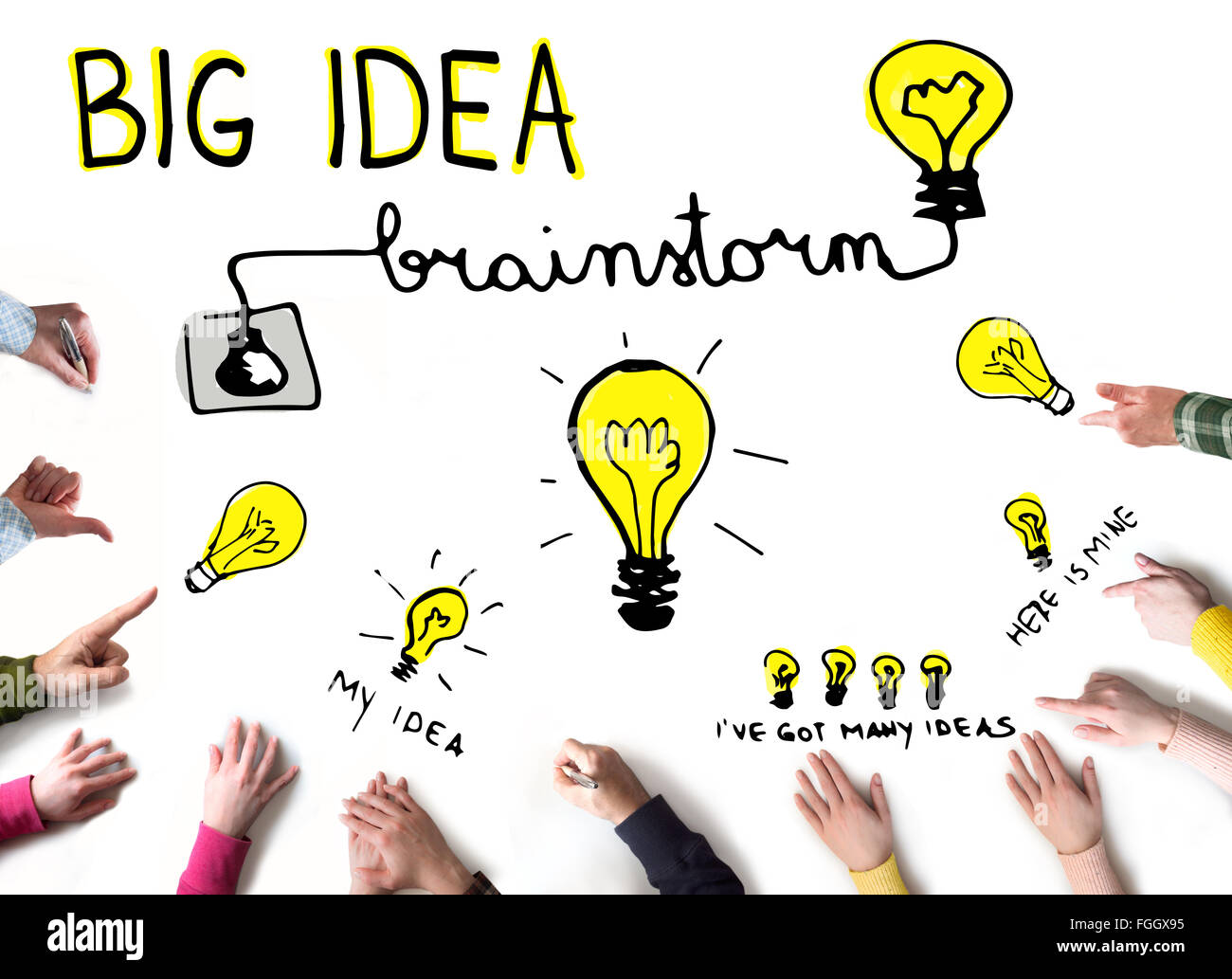 Grande idea la concezione di business Foto Stock