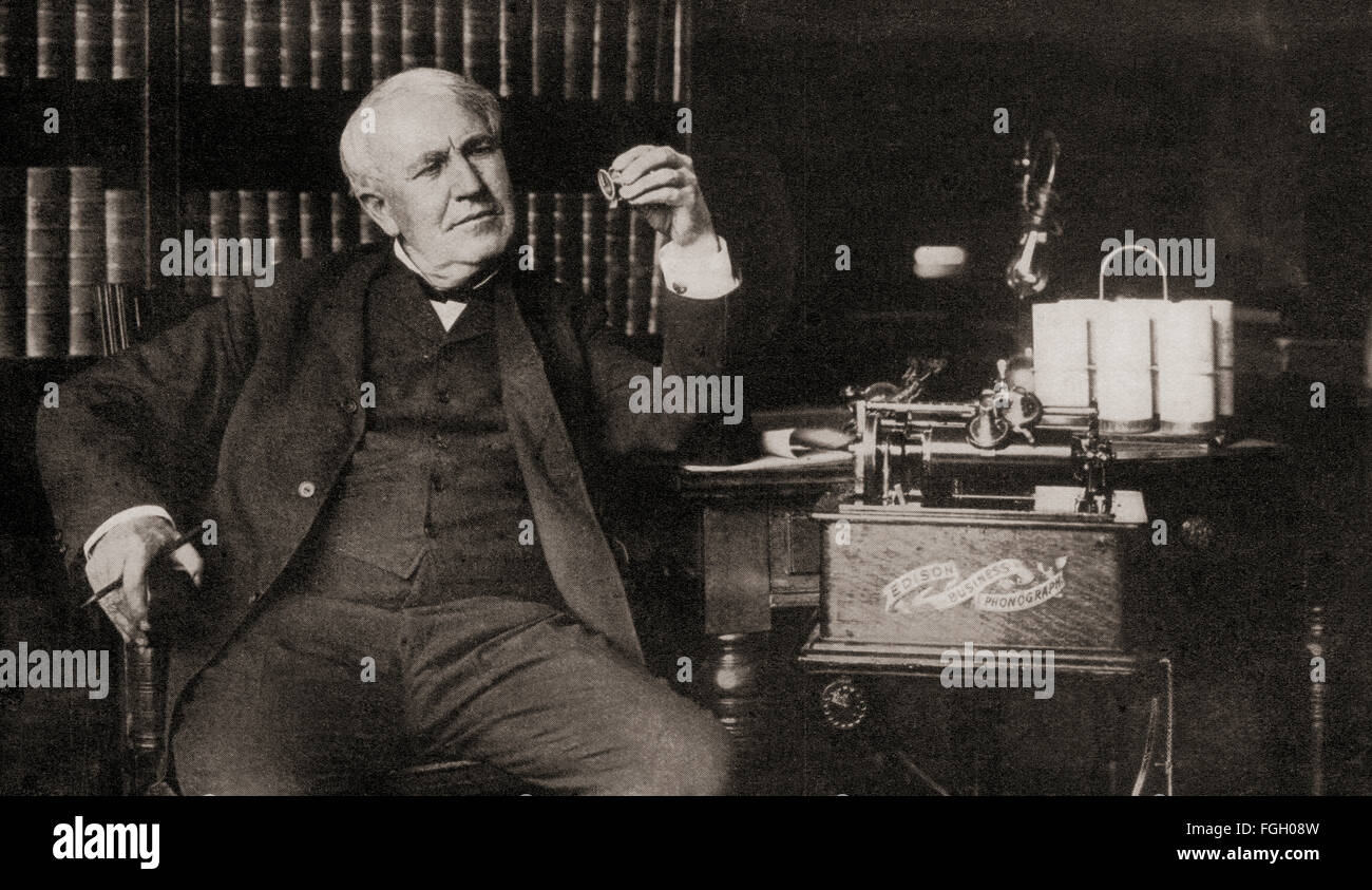 Edison Inventore Thomas edison lampadina immagini e fotografie stock ad alta risoluzione ...