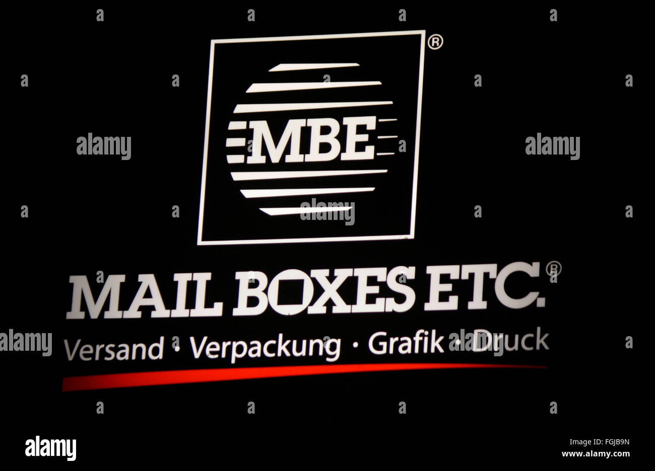 Markenname: 'MESSERE Mail Boxes Etc', Berlino . Foto Stock