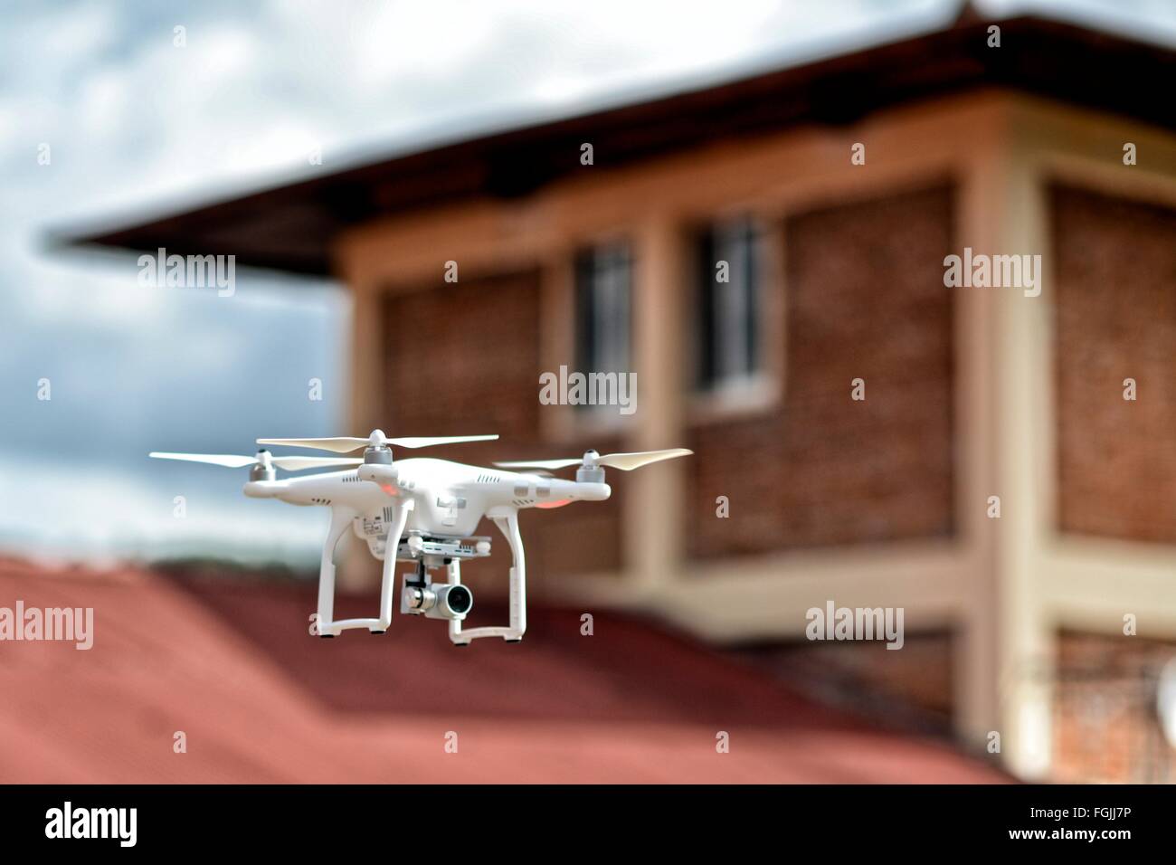 DJI Phantom 3 Drone battenti Foto Stock