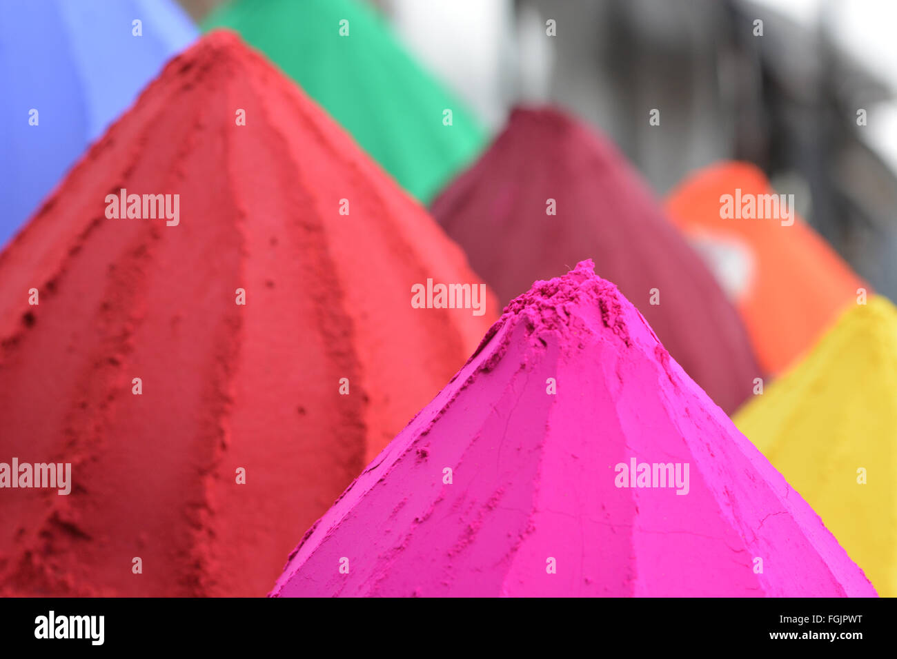 Bellissimi colori indiani sul mercato Foto Stock