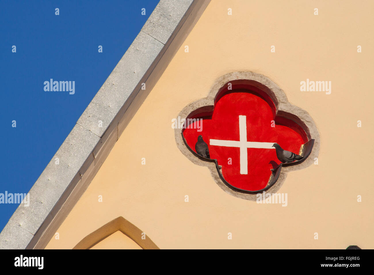 Dettaglio di The Great Guild Hall a Tallinn, Estonia Foto Stock