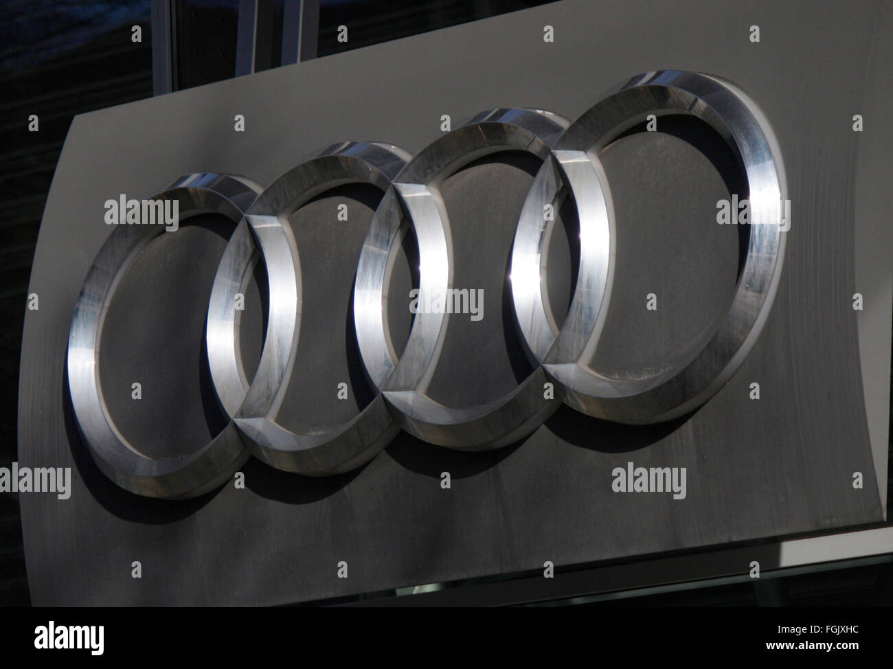 Markenname: 'Audi', Berlino. Foto Stock