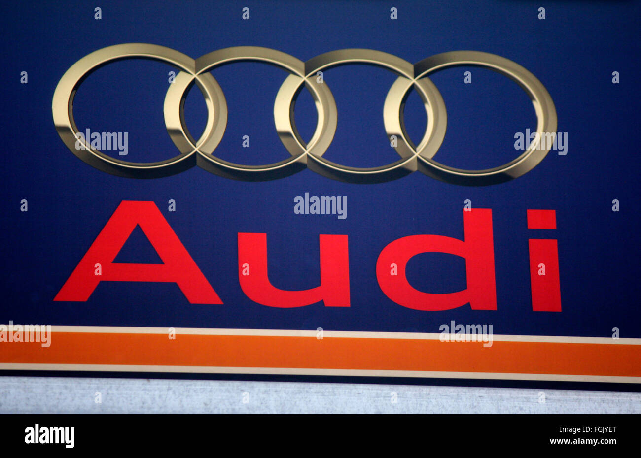 Markenname: 'Audi', Berlino. Foto Stock