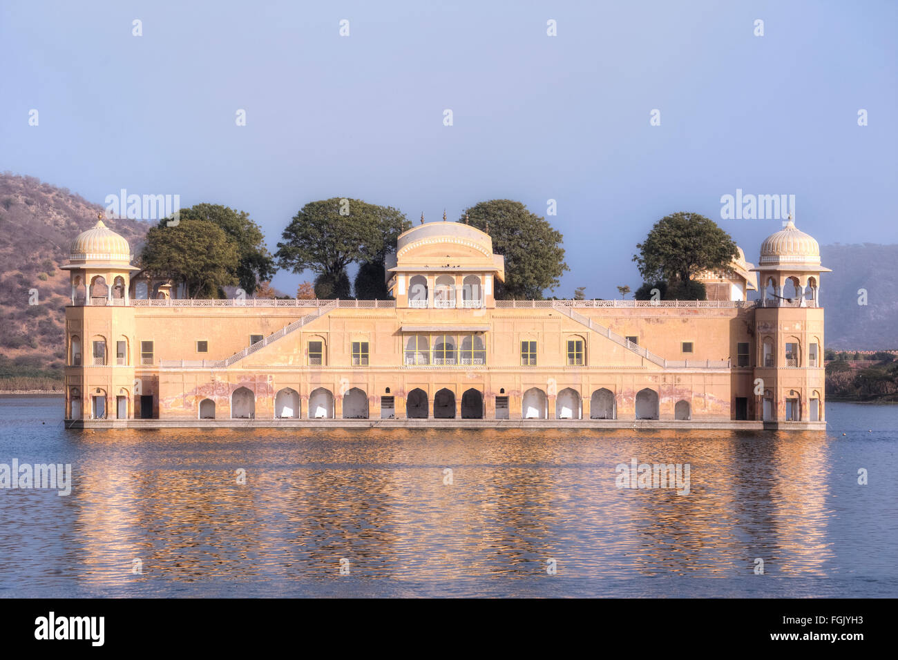 Jal Mahal, acqua Palace Jaipur, Rajasthan, India Foto Stock