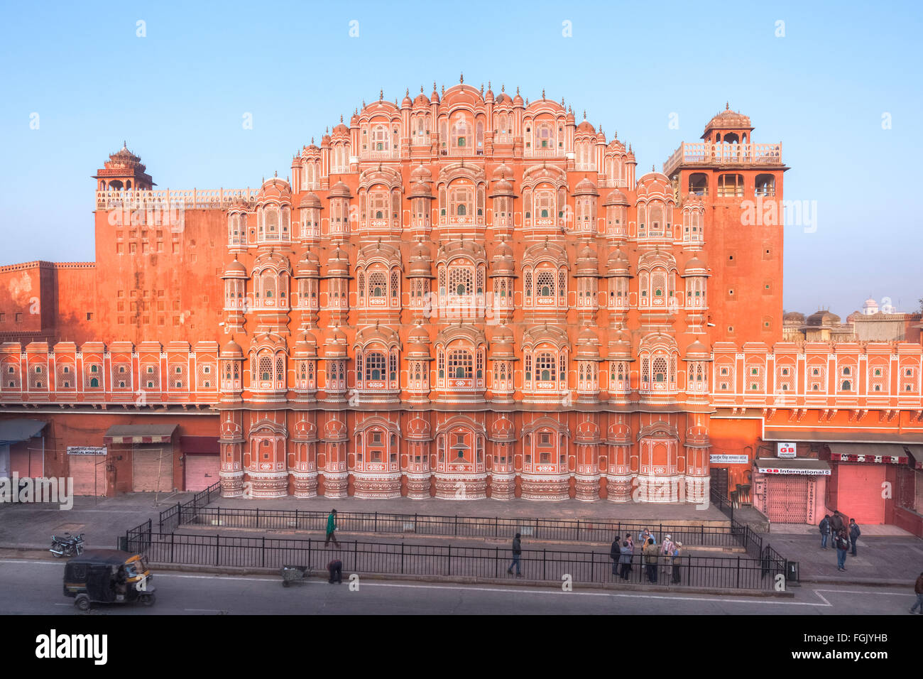 Hawa Mahal, Jaipur; Rajasthan; India Foto Stock