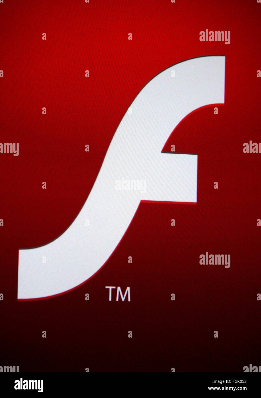 Markenname: 'Adobe Flash', Berlino. Foto Stock