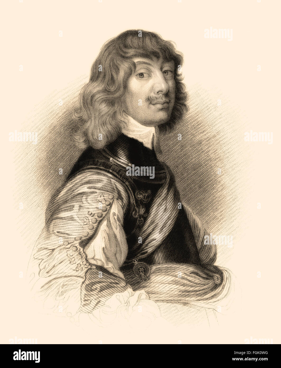 Algernon Percy, decimo conte di Northumberland, quarto Barone Percy, 1602-1668, un militare inglese leader Foto Stock