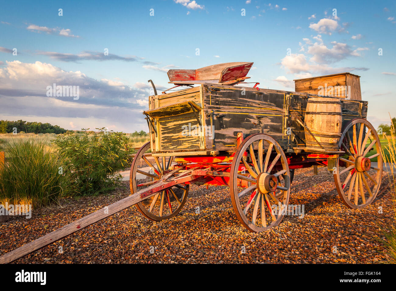 Buckboard Wagon Foto Stock