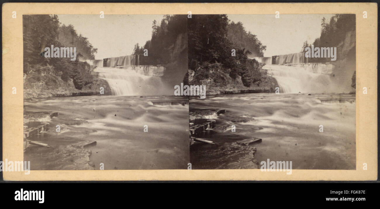 Alta caduta, dal di sotto, da Robert N. Dennis raccolta di vista stereoscopica 5 Foto Stock