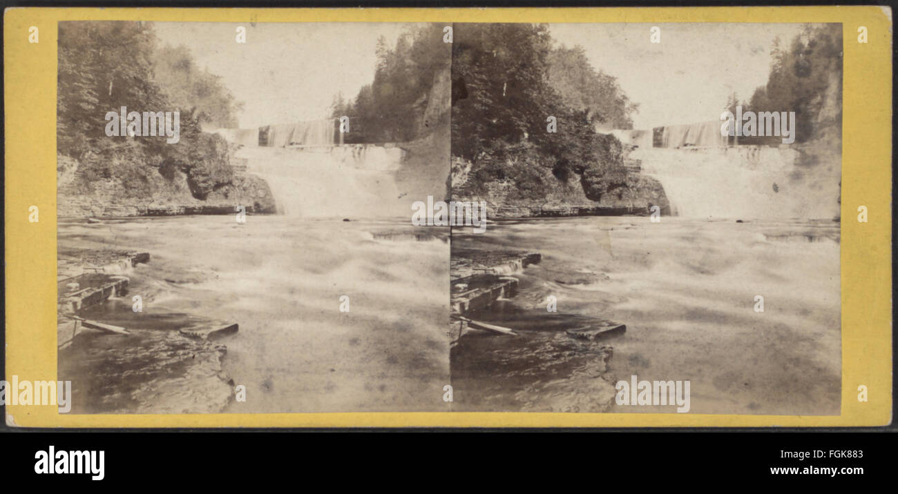 Alta caduta, dal di sotto, da Robert N. Dennis raccolta di vista stereoscopica 6 Foto Stock