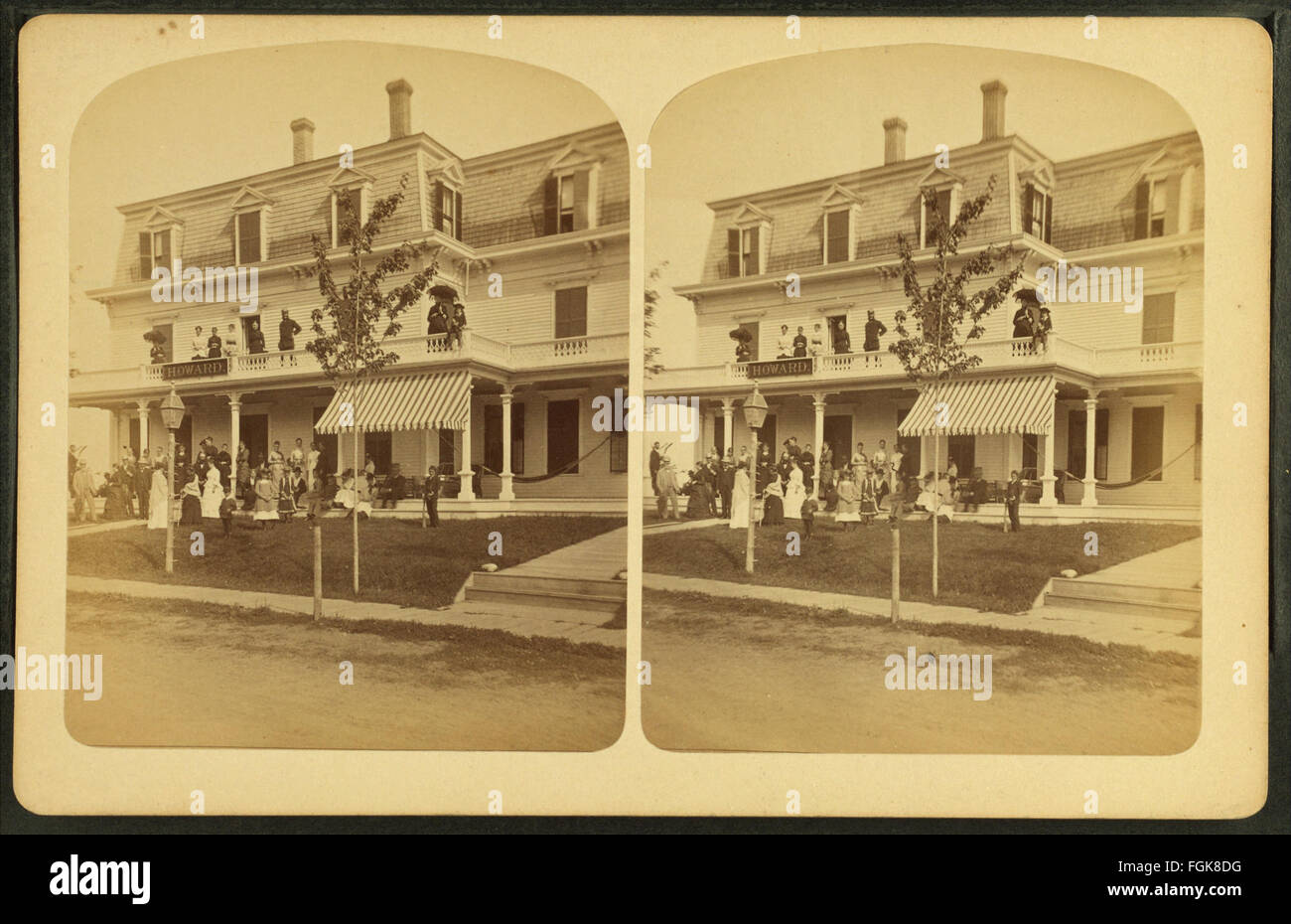 Casa Howard, Betlemme, N.H, da Robert N. Dennis raccolta di vista stereoscopica 2 Foto Stock