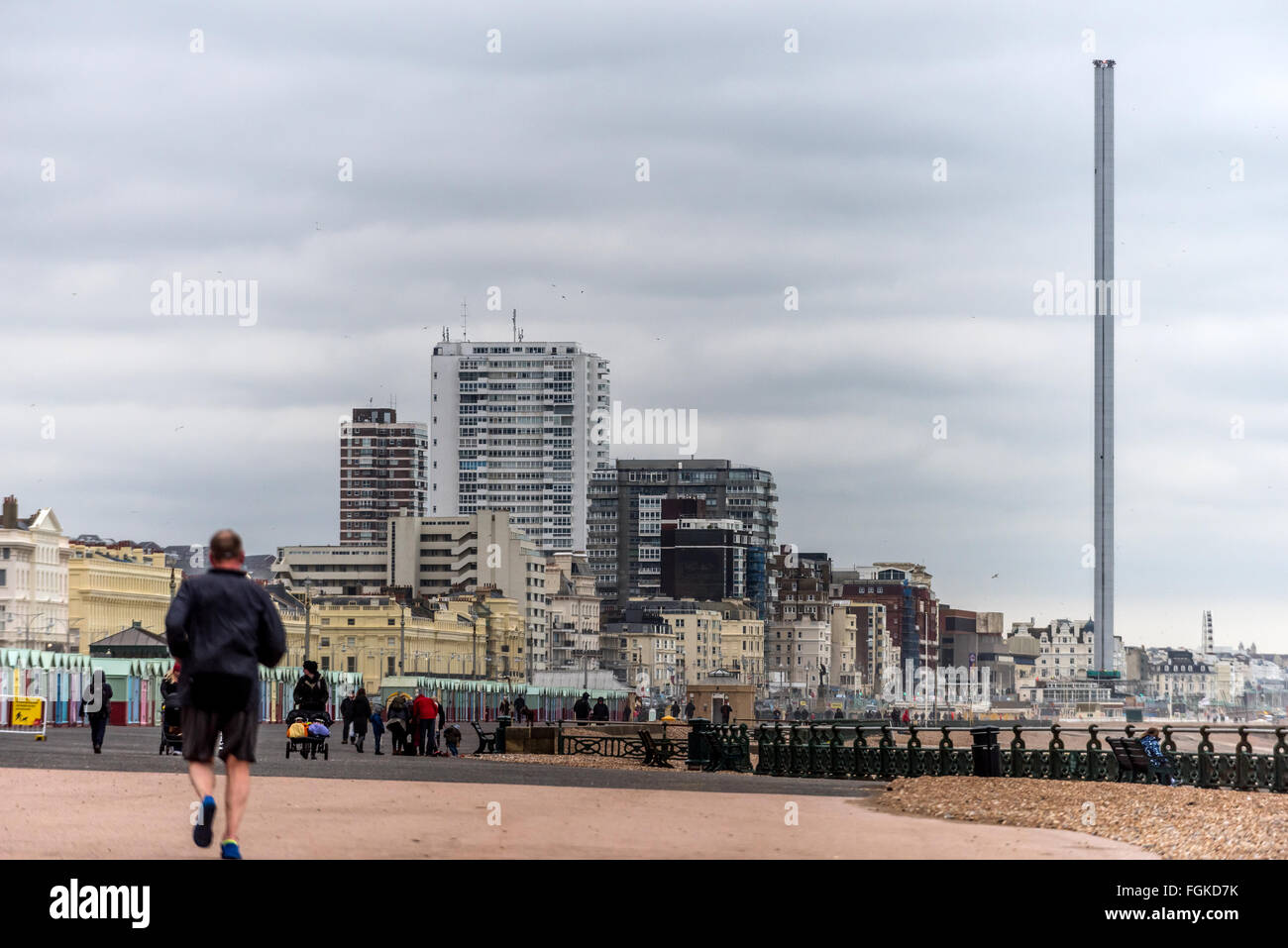 L'i360 Torre in Brighton, recentemente entrato nel Guinness dei primati come di tutto il mondo slenderest torre. Foto Stock