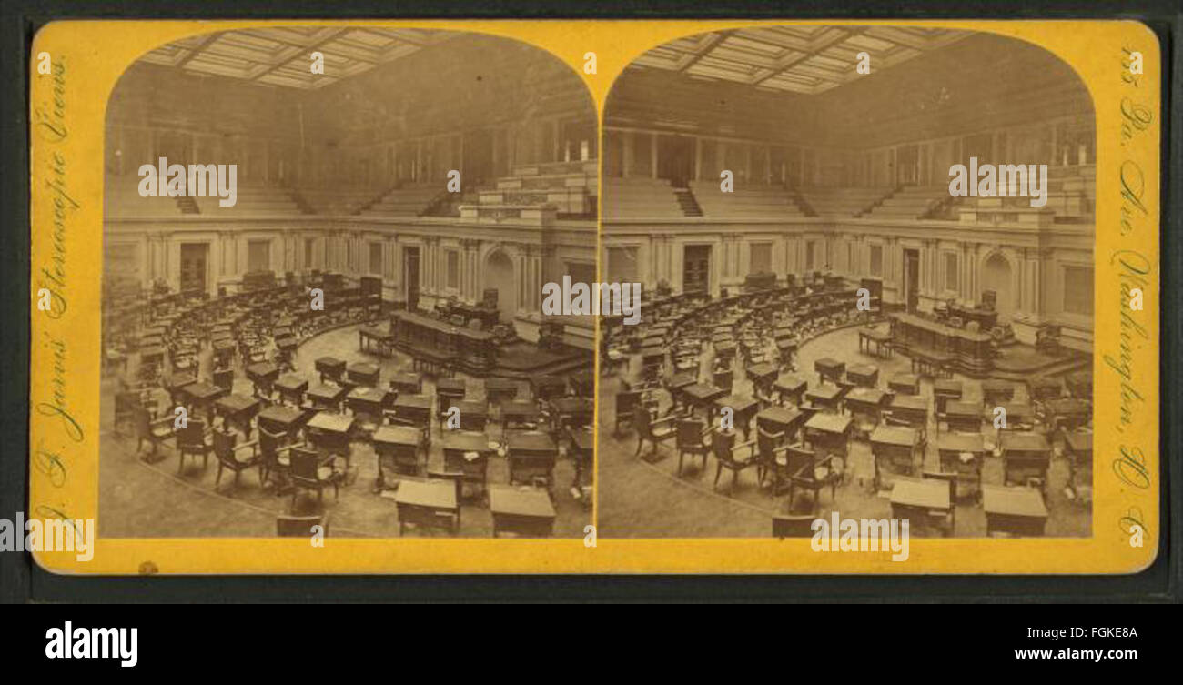 Camera del senato negli Stati Uniti Capitol, Washington D.C, da Jarvis, J. F. (John F.), b. 1850 2 Foto Stock