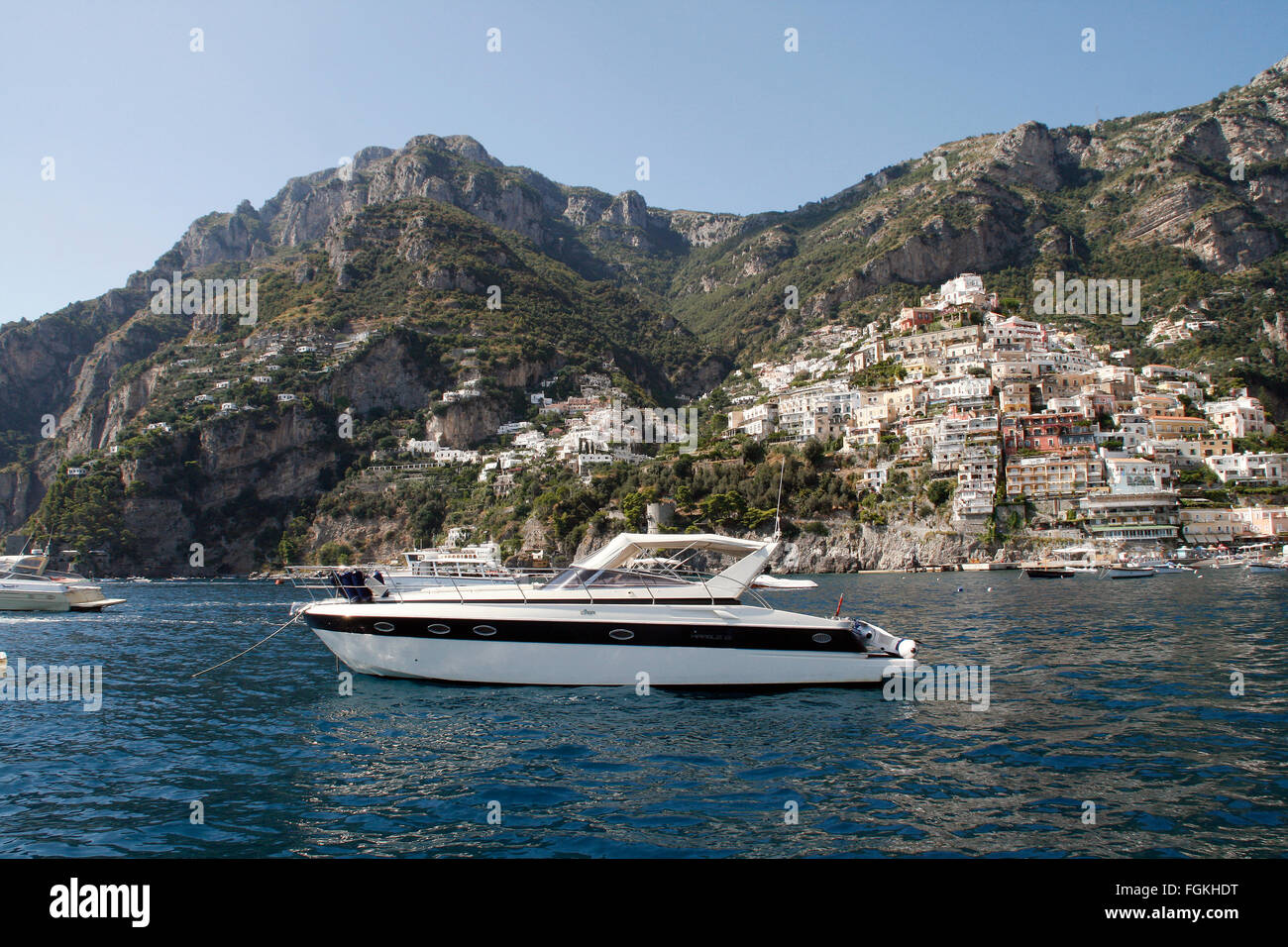 Amalfi centro storico punto di riferimento in Italia costa di Sorrento. Foto Stock