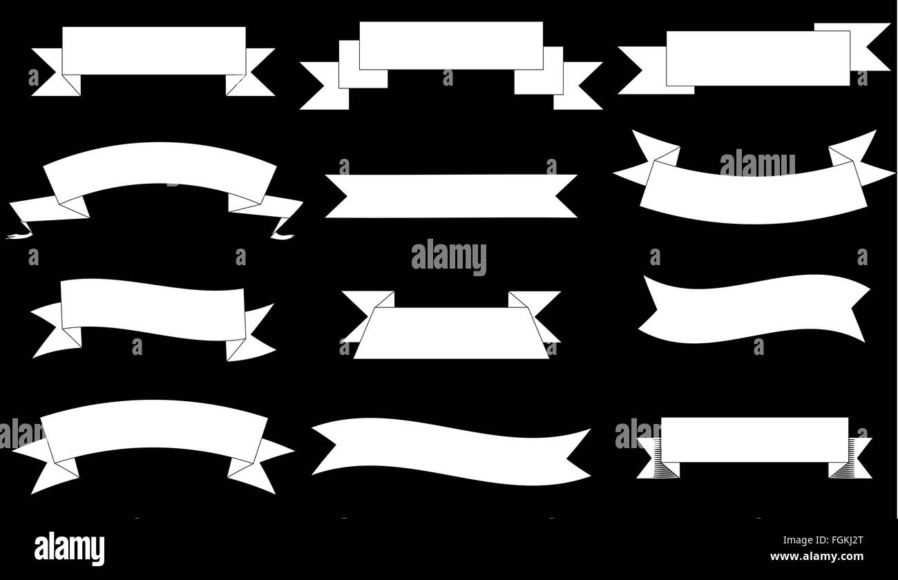 Vettore 2d semplice banner graphic design illustrazione set Illustrazione Vettoriale