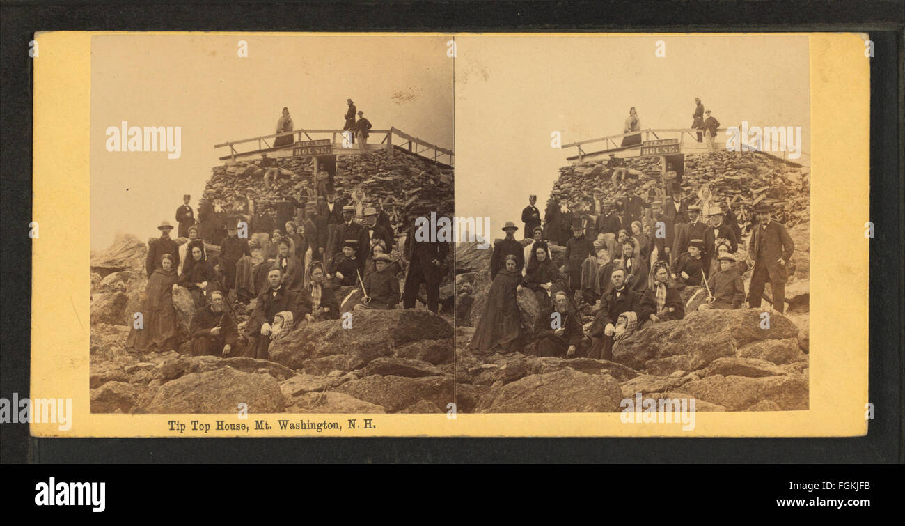 Tip Top House, Mt. Washington, N.H, da Bierstadt fratelli 10 Foto Stock