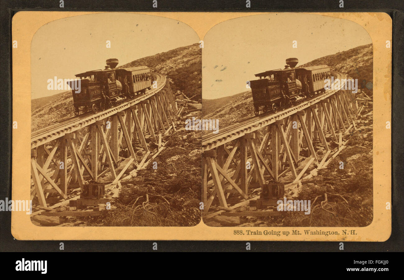 Treno diretto fino a Mt. Washington, N.H, da Littleton Visualizza Co. 2 Foto Stock