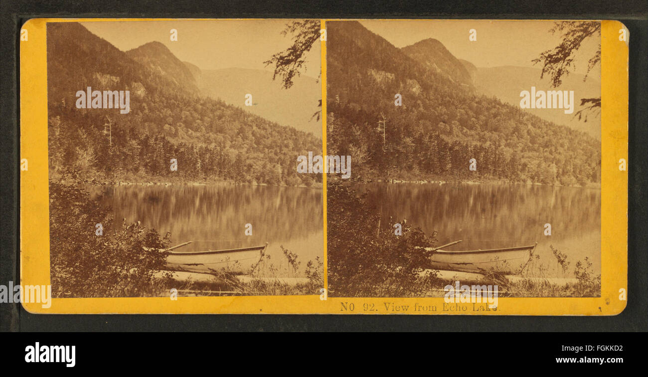 Vista dal lago di ECHO, da Kilburn fratelli 2 Foto Stock