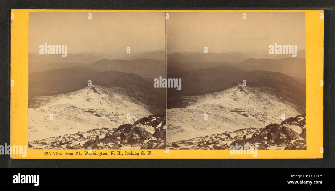 Vista da Mt. Washington, N.H., cercando S.W, da Bierstadt fratelli Foto Stock