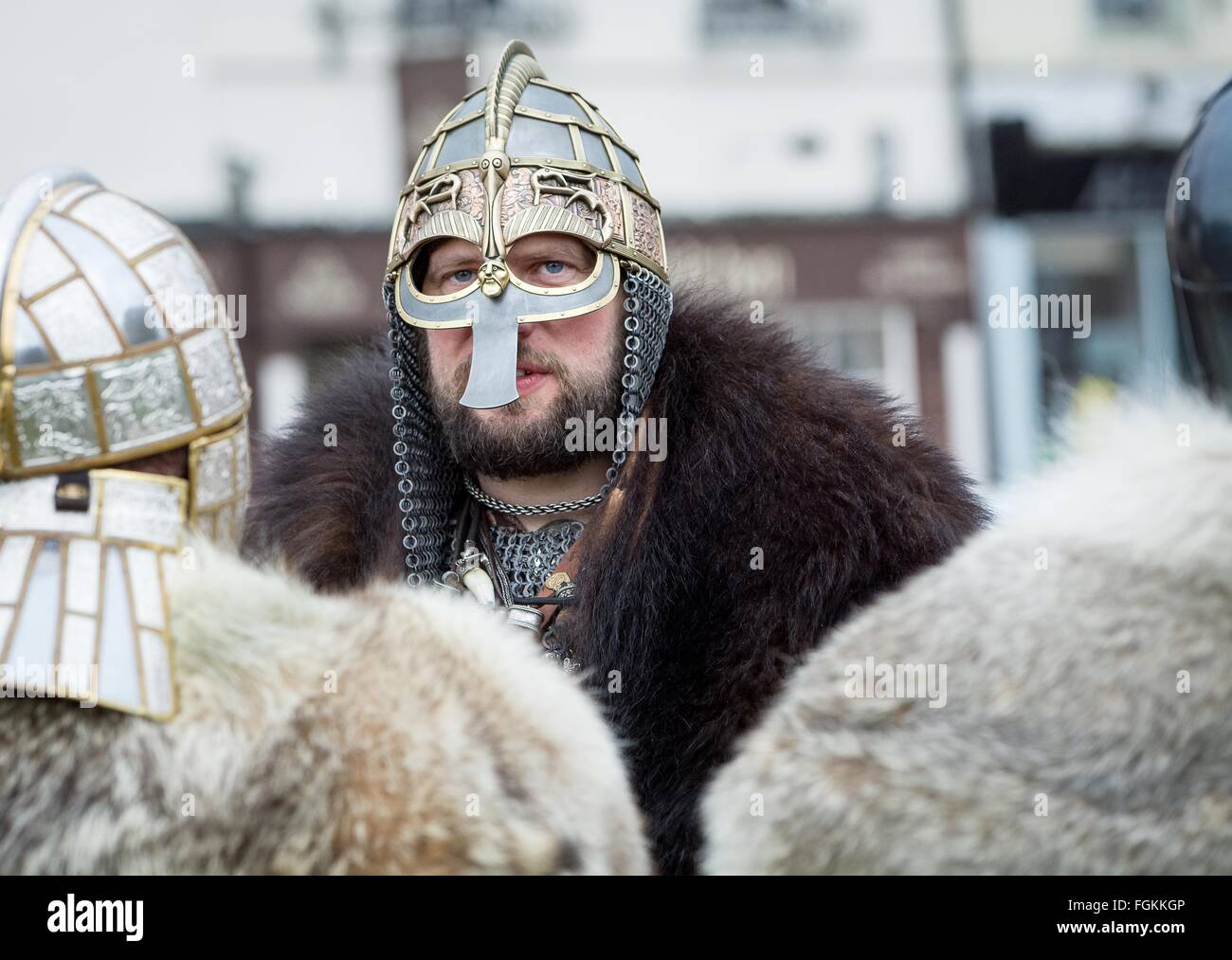 Warriors al Jorvik Viking Festival - York 2016 Foto Stock