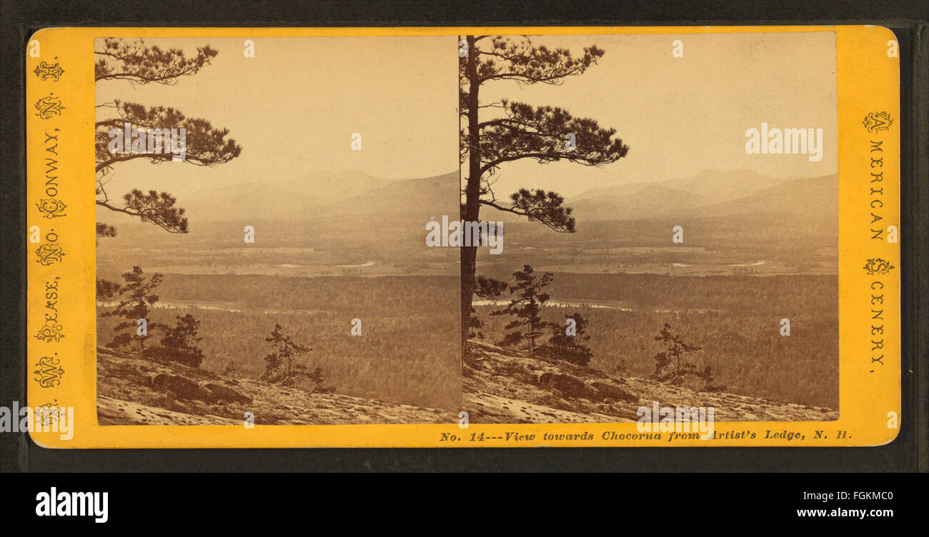 Vista verso Chocorua dall artista della battuta, N.H, per pease, N. W. (Nathan W.), 1836-1918 Foto Stock