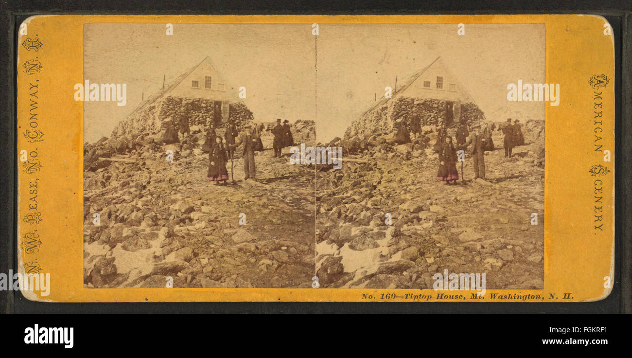 Tip Top House, Mt. Washington, N.H, per pease, N. W. (Nathan W.), 1836-1918 Foto Stock