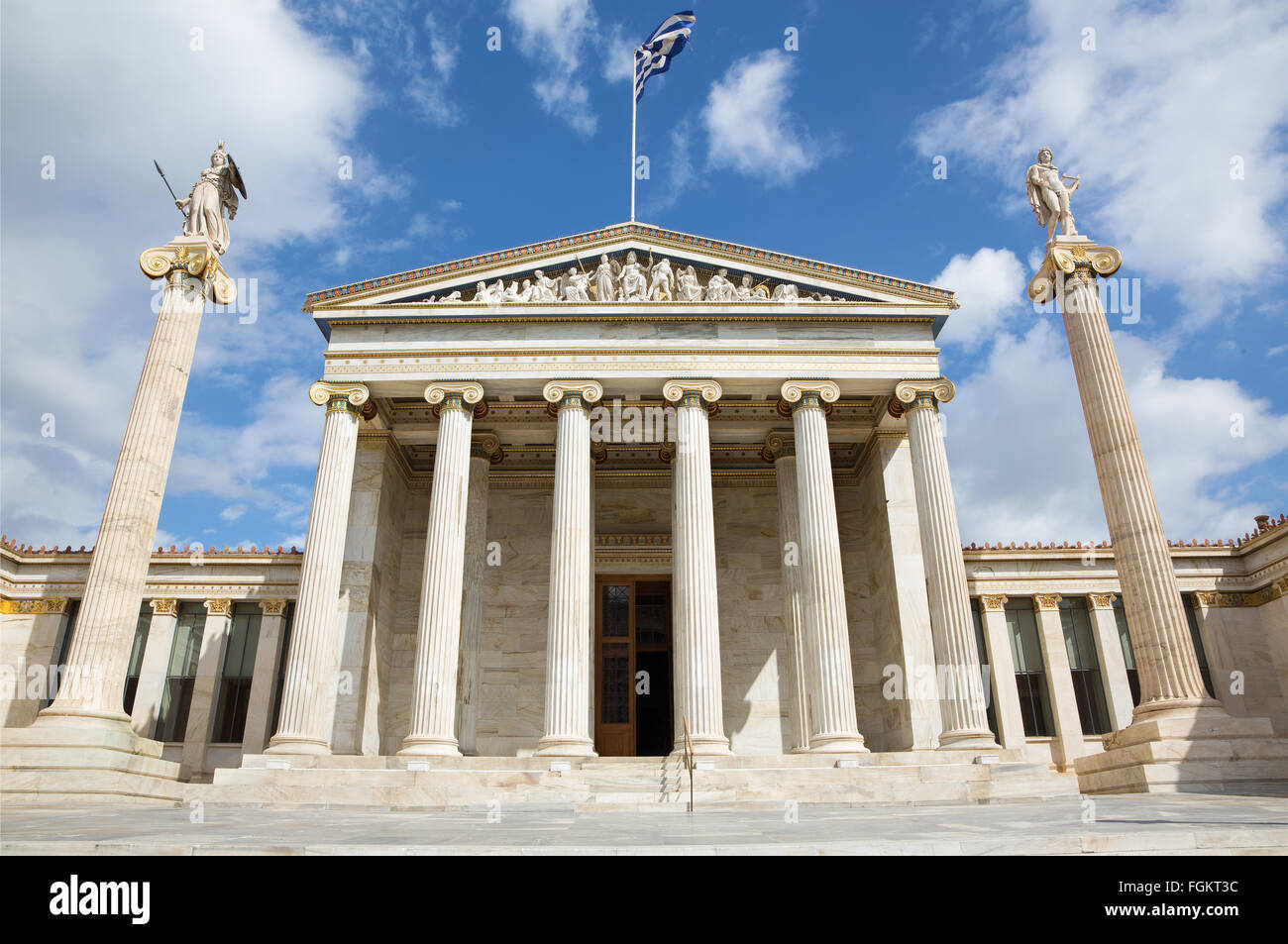 Atene - Accademia Nazionale edificio. Foto Stock