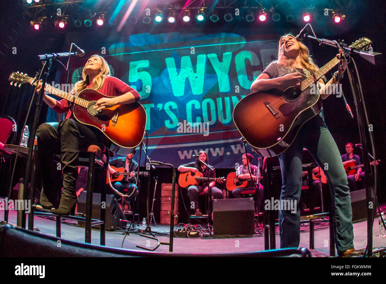 Febbraio 18, 2016 - Detroit, Michigan, Stati Uniti - MADDIE e TAE eseguendo sul WYCD di dieci uomo Jam al Fillmore a Detroit, MI, del 18 febbraio 2016 (credito Immagine: © Marc Nader via ZUMA filo) Foto Stock