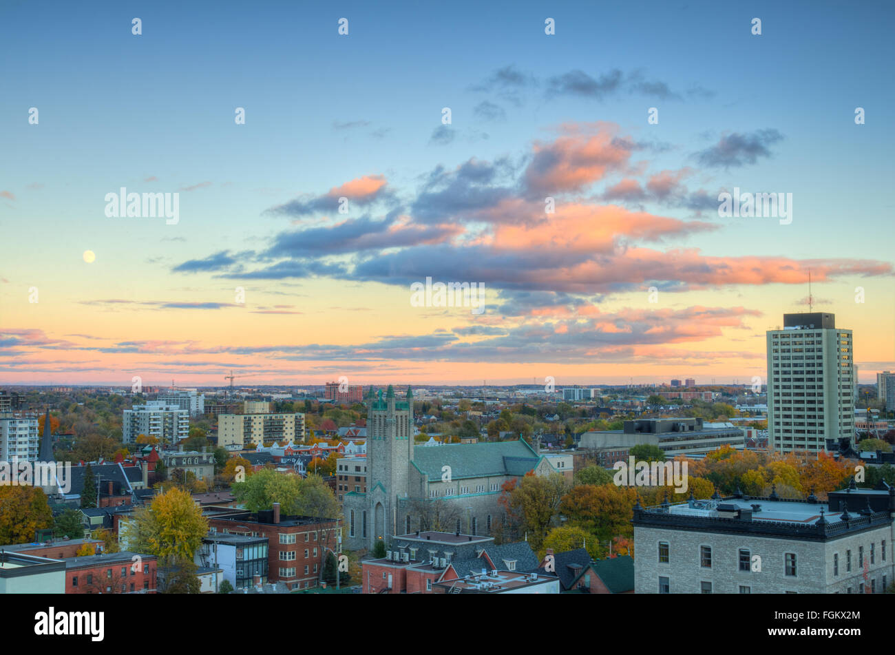 Vista aerea su parte di Ottawa Foto Stock