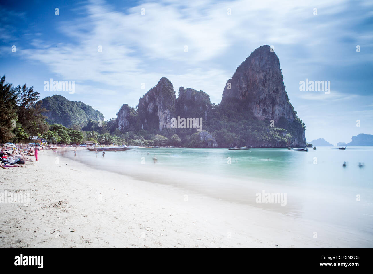 Railay Beach, Provincia di Krabi, Thailandia Foto Stock