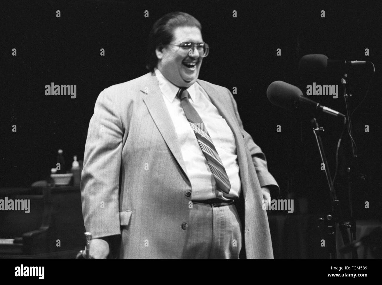 Spanky Davis durante una sessione in New York City. Questo evento, nel 1985 al vigneto Theatre di New York City ed è stata un omaggio al leggendario Jimmy Ryan's jazz club. Una registrazione di questa sessione è stato rilasciato in 1998 intitolato Spanky e Roy. Foto Stock