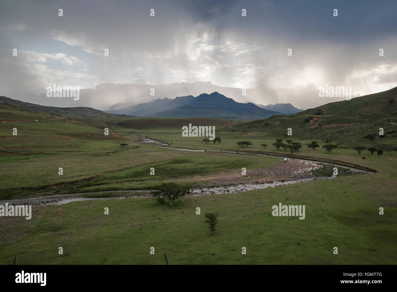 Anfiteatro di Drakensberg in Sud Africa Foto Stock