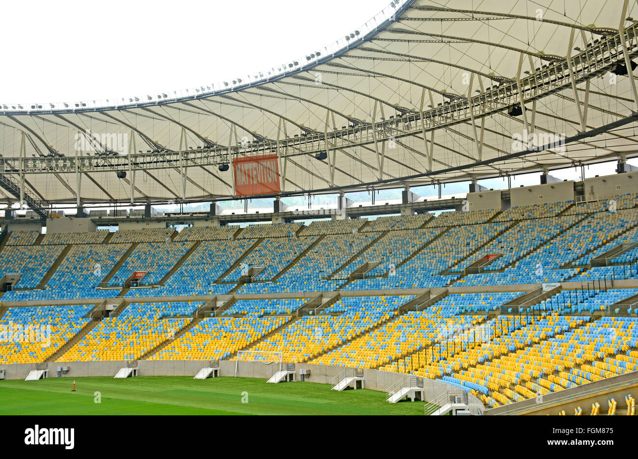 Il Maracana stadium il tempio del calcio sito olimpico nel 2016 Rio de Janeiro in Brasile Foto Stock
