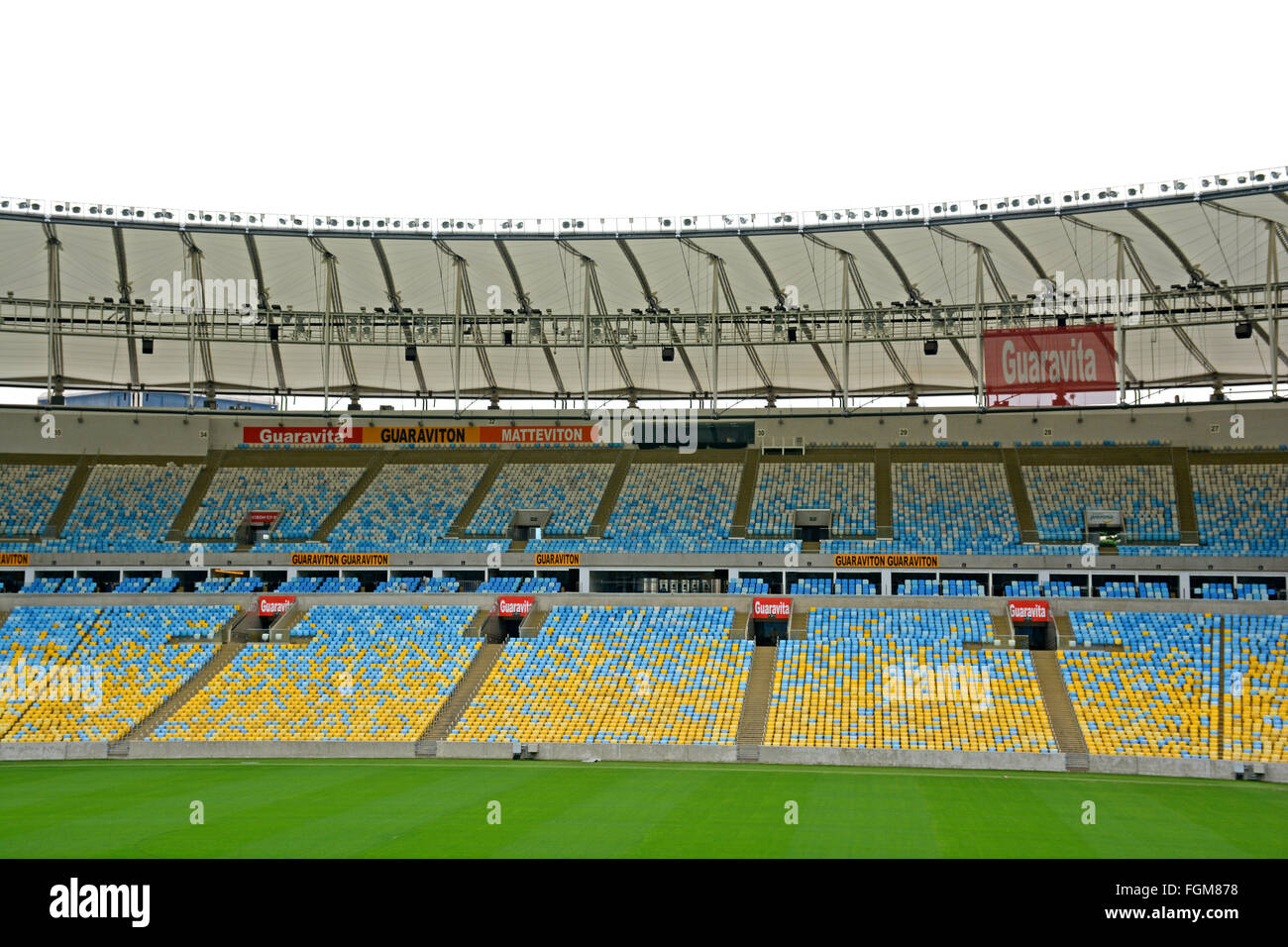 Il Maracana stadium il tempio del calcio sito olimpico nel 2016 Rio de Janeiro in Brasile Foto Stock