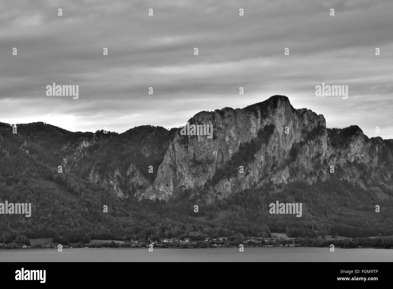 Crest a Mondsee Foto Stock