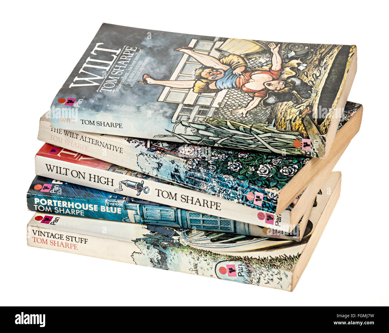 I libri tascabili da Tom Sharpe Foto Stock