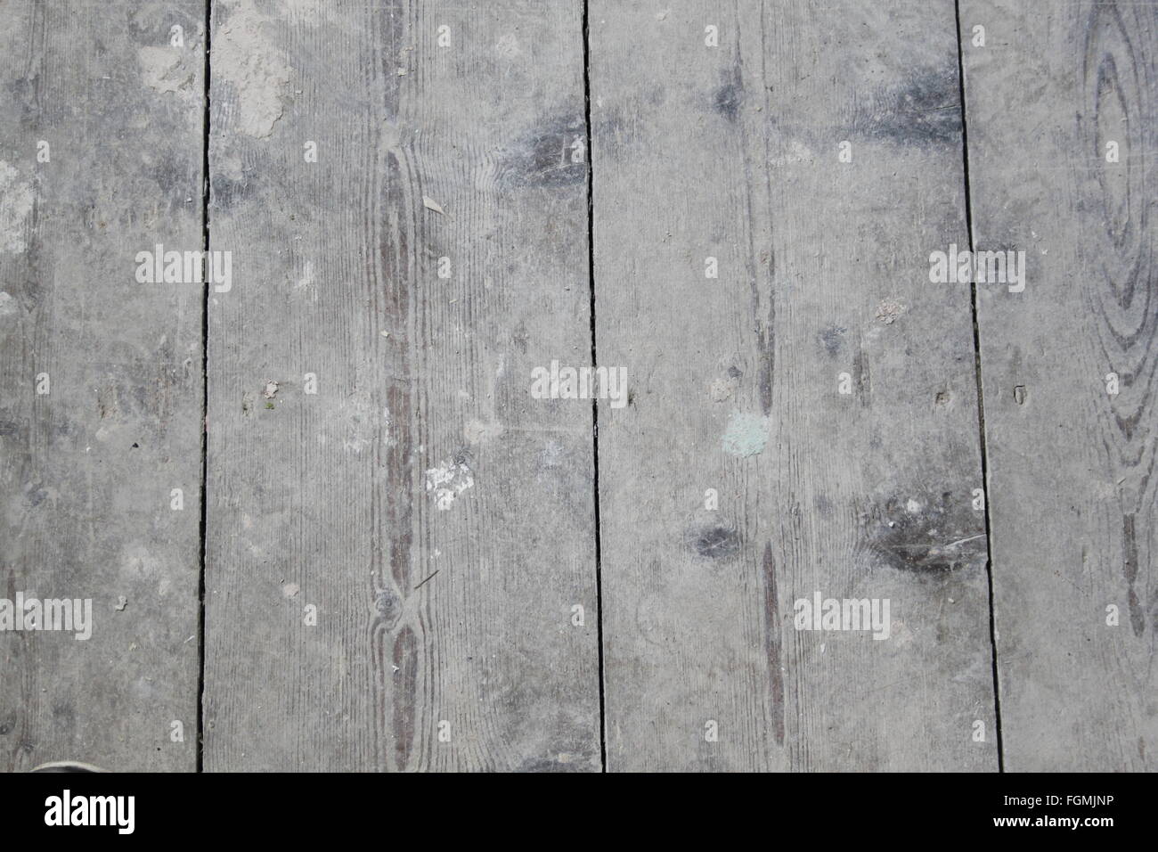 Chiusura del vecchio annodato pannelli del pavimento. Legno rustico sfondo - weathered uno sfondo di legno con un sacco di texture Foto Stock