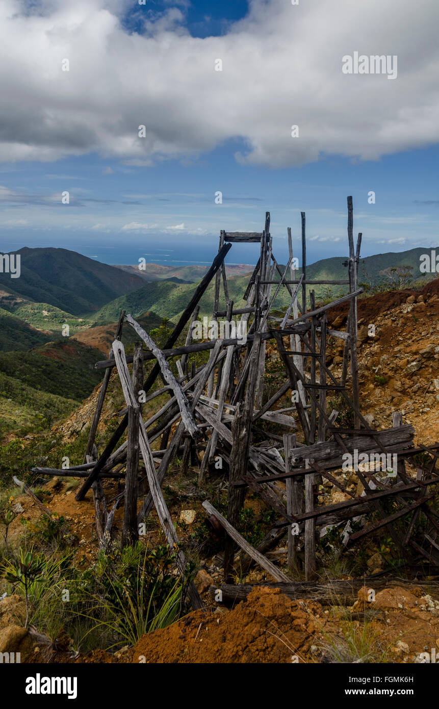 Vecchia miniera NUOVA CALEDONIA Foto Stock