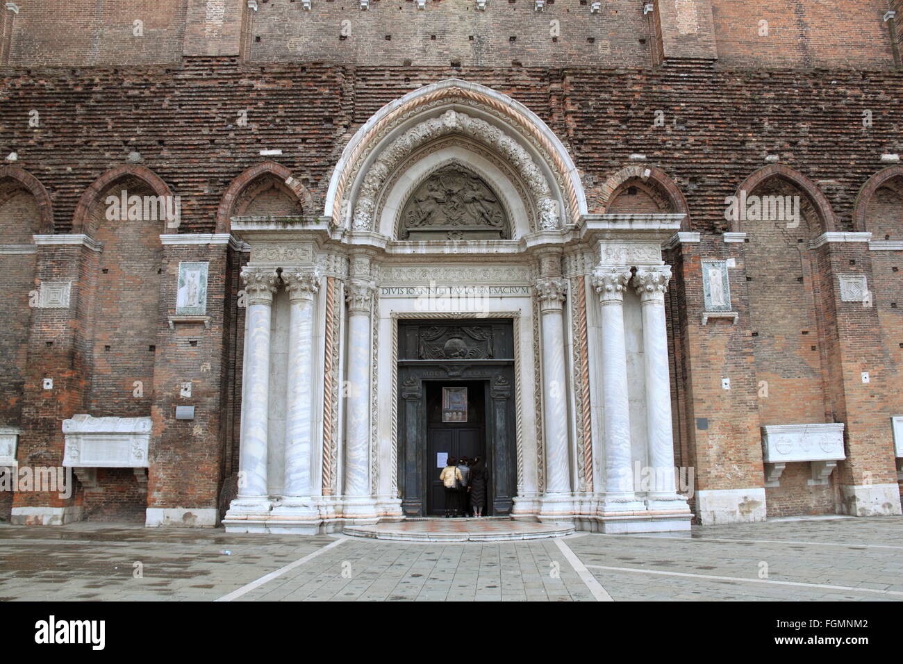 Chiesa dei Santi Giovanni e Paolo, Campo SS Giovanni e Paolo, Castello, Venezia, Veneto, Italia, Mare Adriatico, Europa Foto Stock