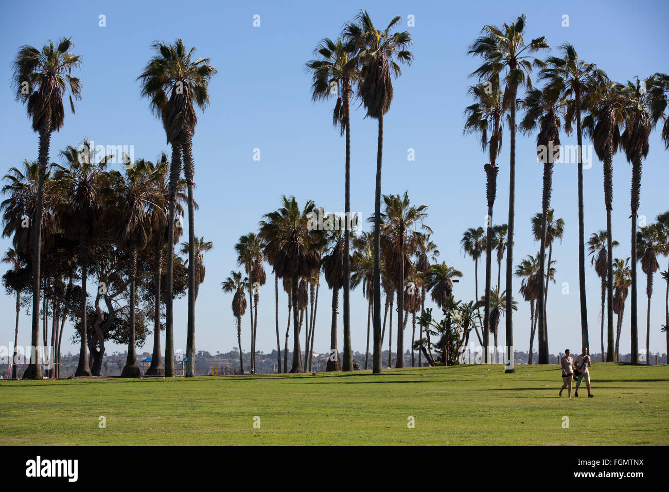 Bonita Cove Park, Mission Beach, California, Stati Uniti d'America Foto Stock