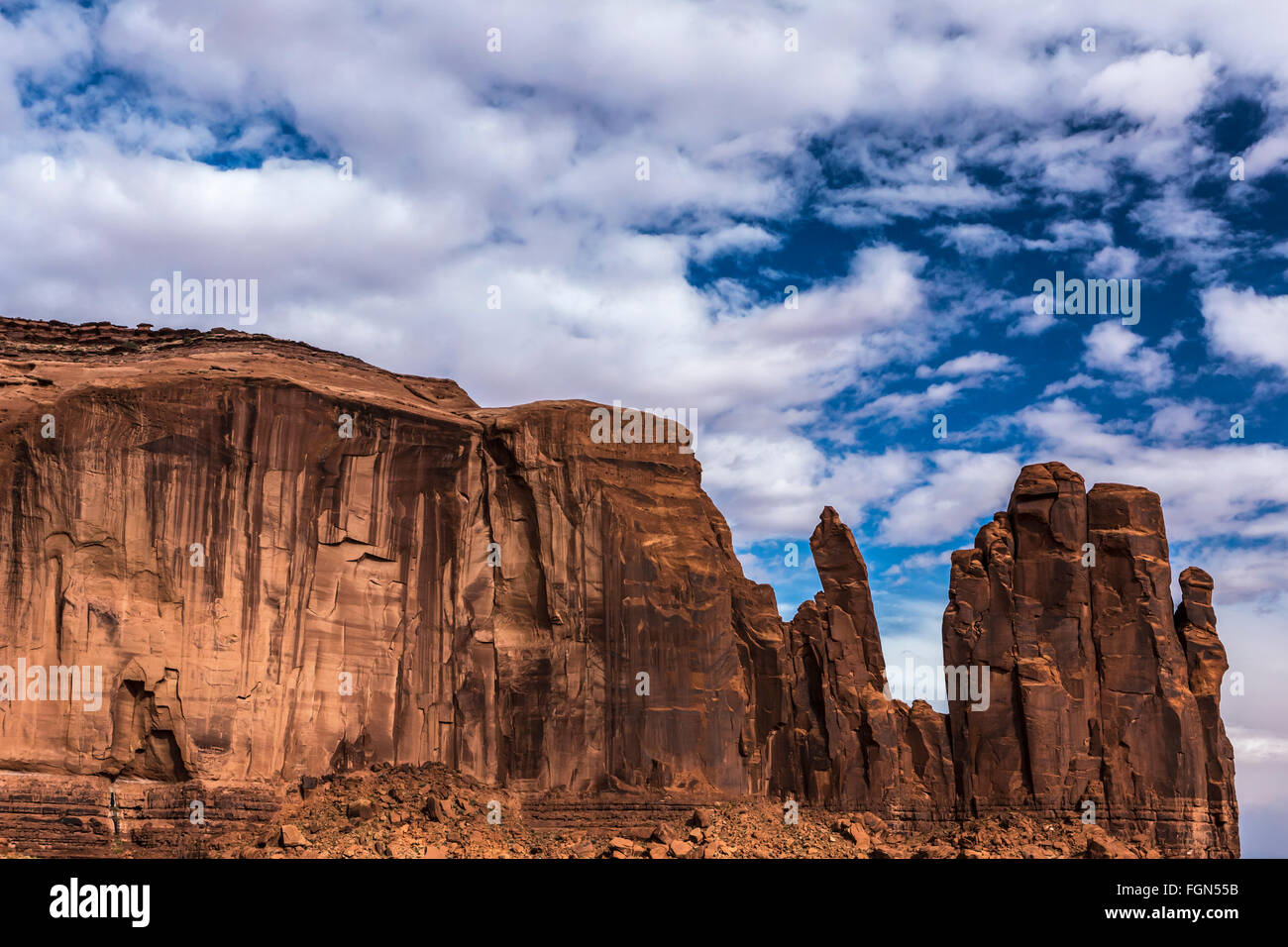 Arenaria buttes in una regione dell'altopiano del Colorado in AZ US Foto Stock