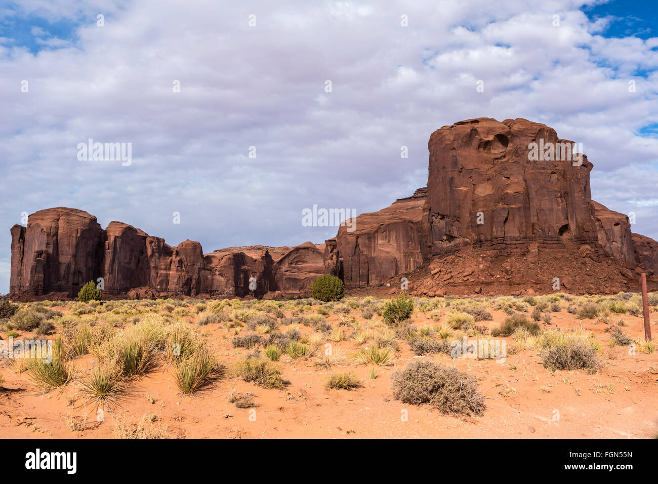 Arenaria buttes in una regione dell'altopiano del Colorado in AZ US Foto Stock