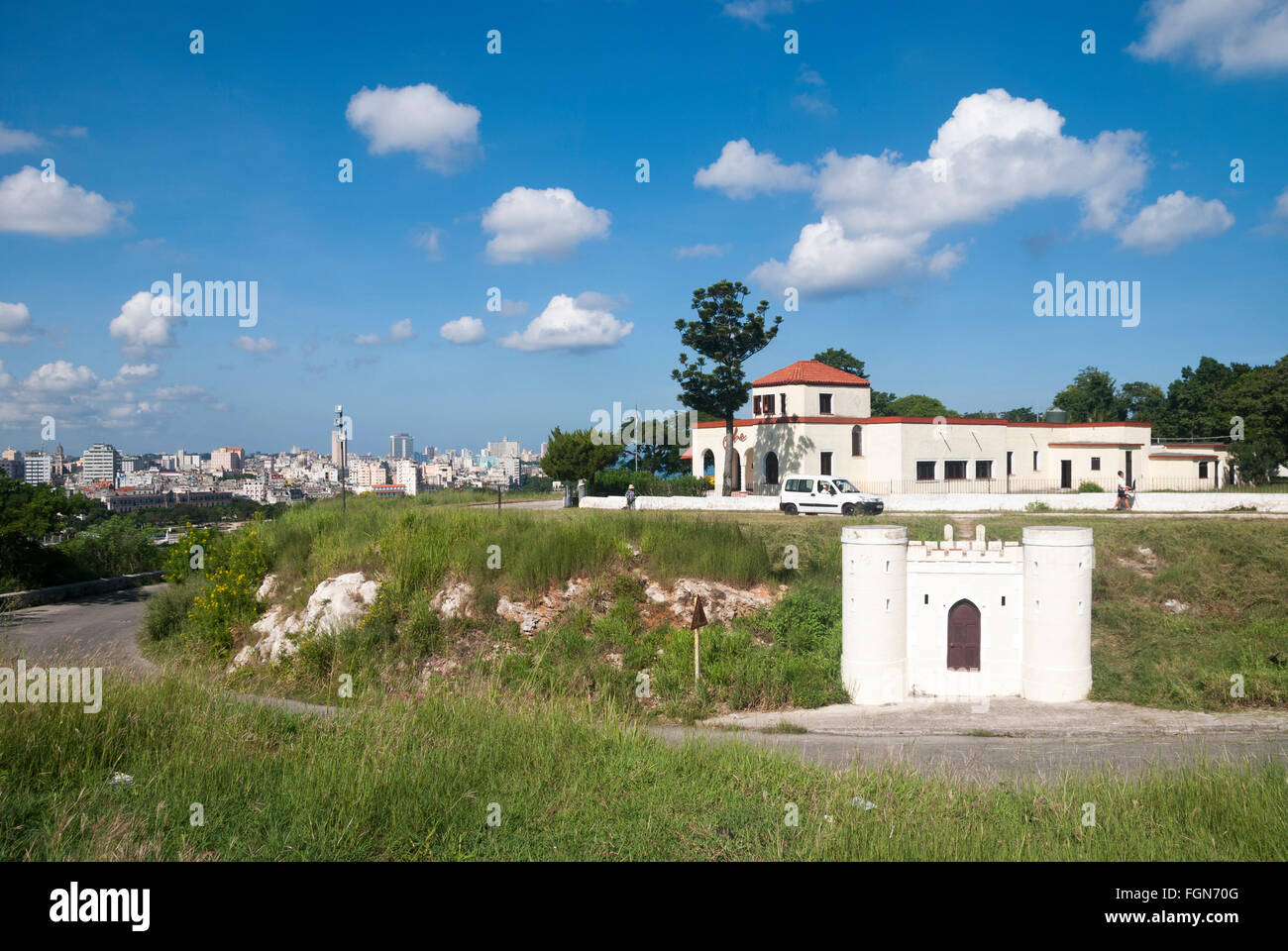 Casablanca l'Avana Cuba - la casa post-rivoluzione dove viveva Ernesto che Guevara mentre consigliava il governo di Castro sul futuro di Cuba. Foto Stock