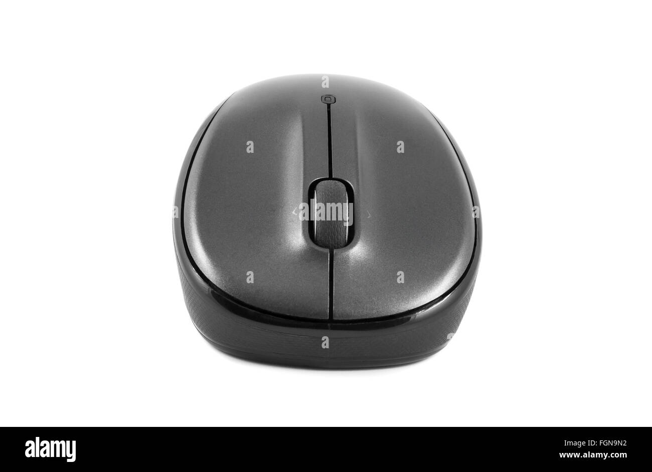 Il computer wireless mouse isolato su sfondo bianco con tracciato di ritaglio Foto Stock