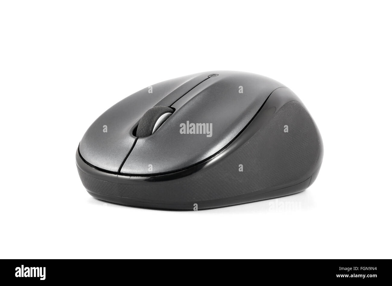 Il computer wireless mouse isolato su sfondo bianco con tracciato di ritaglio Foto Stock